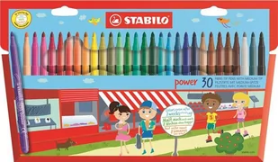 STABILO power pisaki, 30 kolorów w opakowaniu 280/30-01 - Flamastry - miniaturka - grafika 2
