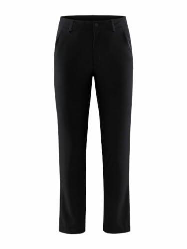 Craft Explore Pants damskie spodnie outdoorowe XL | czarne | regulowany ściągacz | 2 kieszenie boczne, 1 kieszeń na nogawce | tylna kieszeń z zamkiem błyskawicznym | elastyczne spodnie trekkingowe
