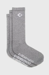 Converse skarpetki 3-pack męskie kolor szary - Skarpetki męskie - miniaturka - grafika 1