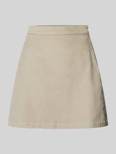 Spódnice - Spódnica mini z wyhaftowanym logo model ‘Noda’ - grafika 1