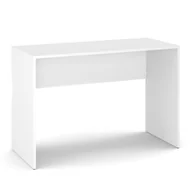 Biurka - BIURKO SZKOLNE WOLNOSTOJĄCE 120 CM PROSTE KLASYCZNE STOLIK BIAŁY MAT - miniaturka - grafika 1