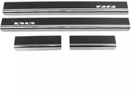 Nakładki progowe - Nakładki progowe do Fiat Linea 2007-2015 - Carbon - miniaturka - grafika 1
