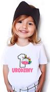 Moda i Uroda OUTLET - T-shirt Koszulka urodzinowa 1 Urodziny Jednorożec - miniaturka - grafika 1