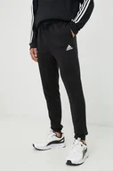 Spodnie męskie - adidas spodnie dresowe męskie kolor czarny gładkie - miniaturka - grafika 1