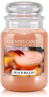 Świece - Country Candle Peach Bellini Scented Candle Peach Bellini 680 g - świeca zapachowa 680 g - grafika 1