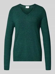 Bluzka z długim rękawem o kroju regular fit z mieszanki wiskozy model ‘Viril’ - Swetry damskie - miniaturka - grafika 1