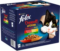 Mokra karma dla kotów - Felix Fantastic 2 smaki (So gut...), 24 x 85 g - Mięsno-warzywny mix - miniaturka - grafika 1