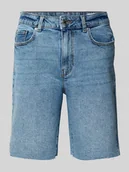 Spodenki damskie - Szorty jeansowe o kroju regular fit z mieszanki bawełny model ‘CLEO’ - miniaturka - grafika 1