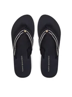 Klapki i japonki damskie - Tommy Hilfiger Japonki TH Webbing Beach Sandal FW0FW08739 Granatowy - miniaturka - grafika 1