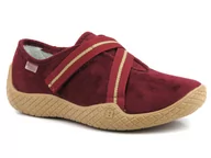Kapcie damskie - Zakryte kapcie, buty damskie profilaktyczno-zdrowotne - Befado dr Orto 434D016, bordowe - Dr Orto - miniaturka - grafika 1