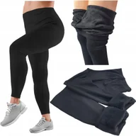 Legginsy - Legginsy Ocieplane Futrem Termo Ciepłe Grube Leginsy Duzy Rozmiar 2Xl 44 - miniaturka - grafika 1