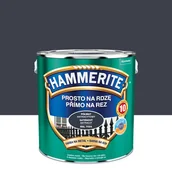 Farby do metalu - Farba do metalu prosto na rdzę antracyt półmat 2.5 l Hammerite - miniaturka - grafika 1