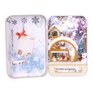 Dekoratorstwo - Miniaturowy Domek - Zimowa Zabawa - miniaturka - grafika 1