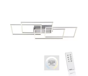 Leuchten Direkt 14151-55 - LED Plafon ściemnialny IVEN 4xLED/12W/230V + Pilot - Lampy sufitowe - miniaturka - grafika 2