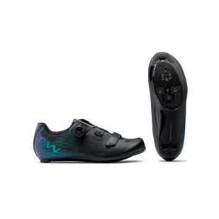 Buty rowerowe szosowe męskie NORTHWAVE Storm Carbon 2 czarne - Buty rowerowe - miniaturka - grafika 1