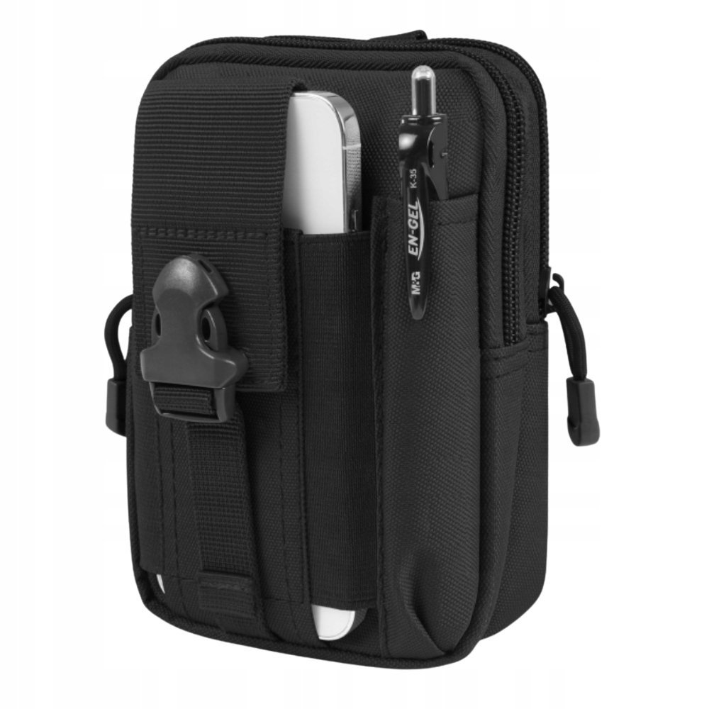 SASZETKA NERKA TAKTYCZNA MILITARNA WOJSKOWA BIODRÓWKA SURVIVAL CZARNA MOLLE