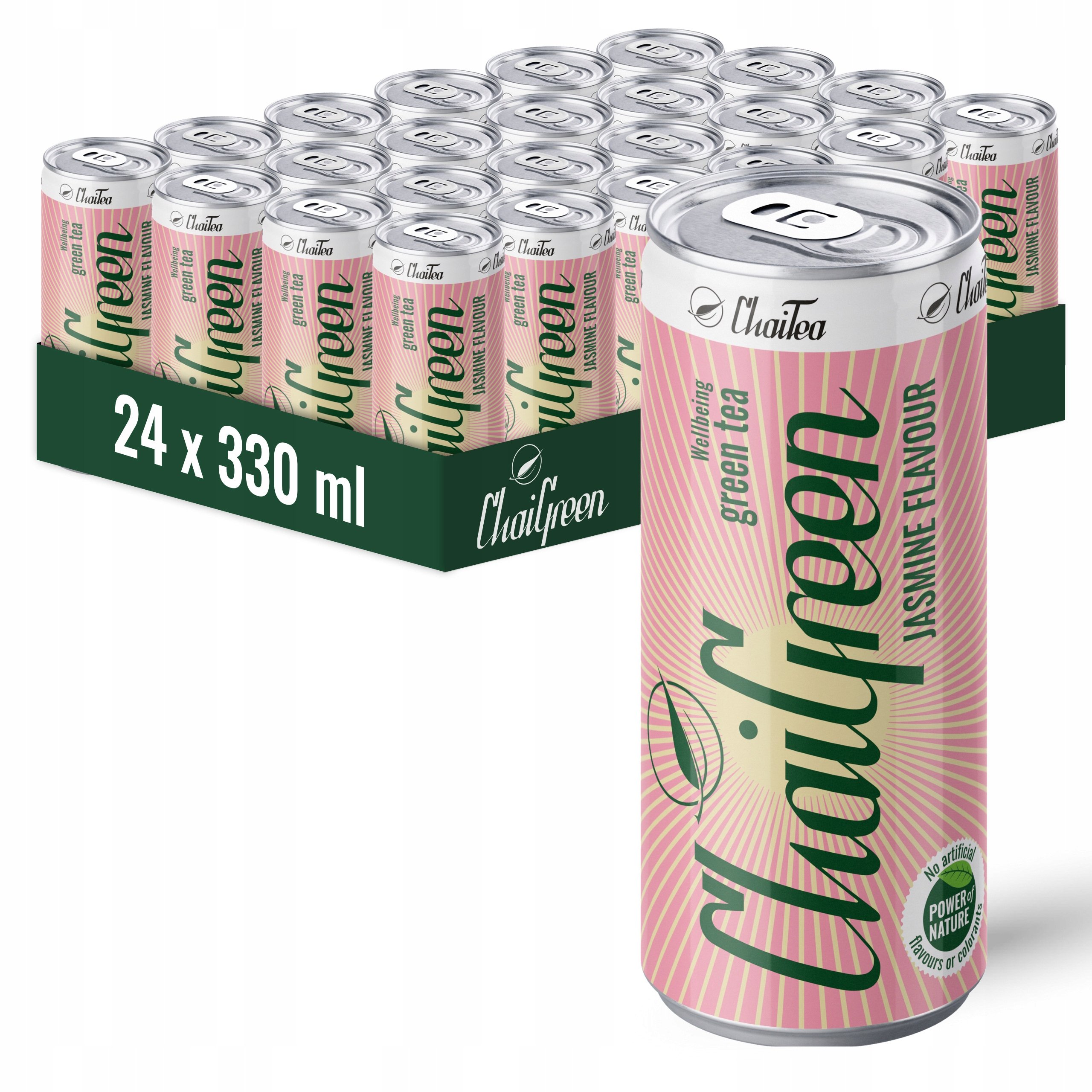 ChaiTea Chaigreen Jasmin 24x330ml napój zielona herbata ice tea zgrzewka