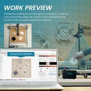 ATOMSTACK Maker AC1 Laser Engraver Time-lapse Camera, 5 Megapixels, Precise Positioning, 400*400mm Photography Range - Grawerowanie i akcesoria - miniaturka - grafika 2