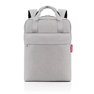 Plecaki - Reisenthel Plecak allday M Twist Silver – uniwersalny plecak na co dzień, w podróży, na zakupy lub do pracy – odporny na działanie wody, dopuszczony do użytkowania bagaż podręczny, rose, 15 - miniaturka - grafika 1