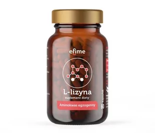 Ekamedica L-lizyna Efime - Suplement diety 60 kaps. - Aminokwasy - miniaturka - grafika 1