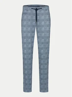 Bugatti Chinosy 4036 56818A Niebieski Slim Fit - Spodnie męskie - miniaturka - grafika 1