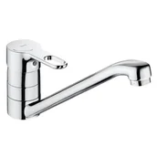 Baterie kuchenne - Jednouchwytowa bateria kuchenna z poziomą wylewką ROCA Atis Cold Start chromowana - miniaturka - grafika 1