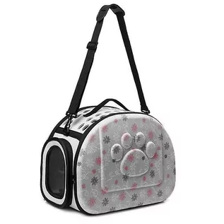 Torebki damskie - Slowmoose Outdoor Portable Pet Oddychająca torba na ramię - Składany plecak podróżny Koty, Szary S - grafika 1