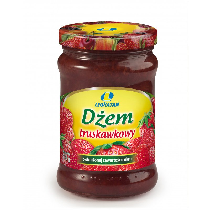 Lewiatan Dżem Truskawkowy Bez Cukru 270g