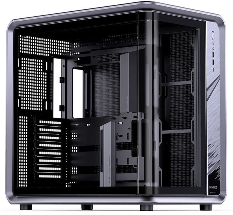 Obudowa Jonsplus BO400CG obudowa komputerowa Midi-Tower ATX Tempered Glass gunmetal grey