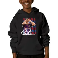 Bluzy męskie - BLUZA z Kapturem Piłkarskie Wzory PEDRI - 164 cm - miniaturka - grafika 1