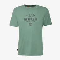Koszulki męskie - TIMBERLAND T-SHIRT REFIBRA FRONT GRAPHIC SHORT SLEEVE TEE - Timberland - miniaturka - grafika 1