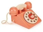 Zabawy w naśladowanie dorosłych - Telefon stacjonarny drewniany - miniaturka - grafika 1