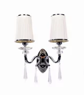 Lampy ścienne - Lumina Deco Kinkiet FEDERRICA W2 LDW 1158-2 WT - miniaturka - grafika 1