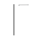 Akcesoria do armatury i ceramiki - Profil poszerzający do drzwi uchylnych prysznicowych czarny Remix 70-100x195 cm Sensea - miniaturka - grafika 1