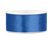 Pasmanteria - PartyDeco Tasiemka satynowa, niebieska królewski, 25 mm / 25 m TS25-074R - miniaturka - grafika 1