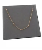 Naszyjniki - Naszyjnik złoty choker kuleczki z kulkami SR925 40 - miniaturka - grafika 1