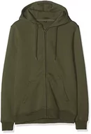 Kurtki męskie - Build Your Brand Męska kurtka Heavy Zip Hoody bluza z kapturem z zamkiem błyskawicznym, bluza z kapturem dla mężczyzn w wielu kolorach, rozmiary S - 5XL, zielony (Olive 00176), XXL - miniaturka - grafika 1