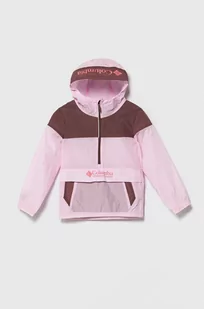 Columbia kurtka dziecięca Challenger Windbrea kolor różowy - Kurtki i płaszcze dla dziewczynek - miniaturka - grafika 1