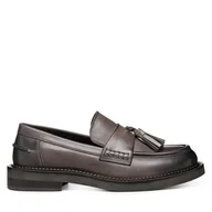 Mokasyny damskie - Loafersy Geox D Serilda D46WYH 00043 C6029 Brązowy - miniaturka - grafika 1