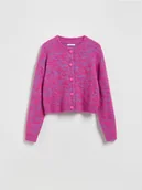 Swetry damskie - Reserved - Wzorzysty kardigan - wielobarwny - miniaturka - grafika 1