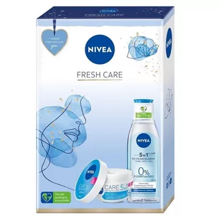 NIVEA Zestaw Fresh Care Płyn micelarny 5w1, 200ml + Lekki krem do twarzy odżywczy, 100ml - >>> DARMOWA od 99zł <<< w 24h ! - Zestawy kosmetyków damskich - miniaturka - grafika 1