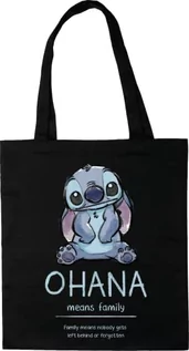 Torebki damskie - Disney TOTE BAG STITCH", REFERENCJA : BWDLILOBB003, CZARNY, 38 X 40 CM - grafika 1