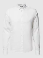 Koszule męskie - Koszula lniana o kroju regular fit z kołnierzykiem typu button down model ‘Anton’ - miniaturka - grafika 1