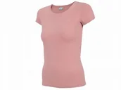 Koszulki i topy damskie - Koszulka damska 4F jasny róż - miniaturka - grafika 1