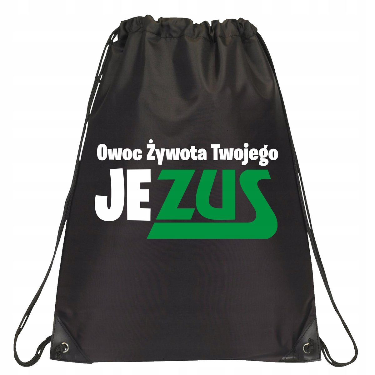 P222 PLECAK WOREK Śmieszny Jezus Owoc Żywota Twojego ZUS Prezent Urodziny