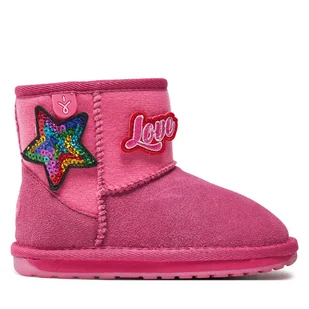 Śniegowce EMU Australia Wallaby Mini Play K12748 Różowy - Buty dla dziewczynek - miniaturka - grafika 1