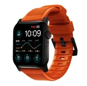 Akcesoria do smartwatchy - NOMAD - Rugged Band - Wytrzymały Pasek do Apple Watch 45 / 49 mm, Pomarańczowy, Czarny - miniaturka - grafika 1