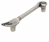 Zawiasy, okucia i inne akcesoria - Uchwyt meblowy podłużny 1051 96 Widelec Antyczny Srebrny - miniaturka - grafika 1