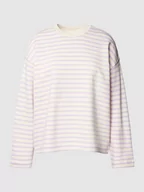Koszulki i topy damskie - Bluza o kroju oversized ze wzorem w paski model ‘FRANKAA’ - miniaturka - grafika 1