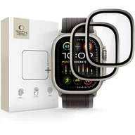 Akcesoria do smartwatchy - Szkło hartowane Tech-Protect Glass Ring do Apple Watch Ultra 1 / 2 / 3 49mm Titanium [2 PACK] - miniaturka - grafika 1